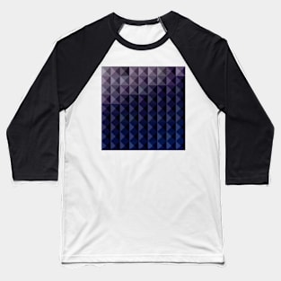Purple Taupe Abstract Low Polygon Background Baseball T-Shirt